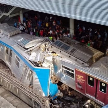 Colisão forte  entre trens da Supervia em São Cristóvão deixa nove feridos