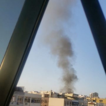 Incêndio atinge prédio na Tijuca