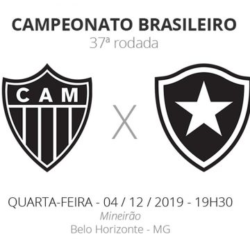Atlético-MG x Botafogo: veja onde assistir, escalações, desfalques e arbitragem