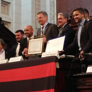 Jorge Jesus e Rodolfo Landim recebem Medalha Tiradentes na Alerj