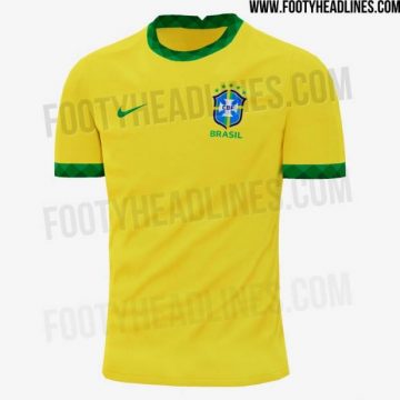 Site vaza nova camisa da seleção brasileira, inspirada nos 50 anos do tri