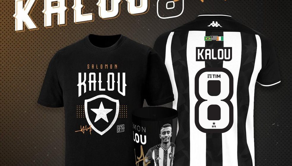 Botafogo lança site para venda de produtos de Kalou, e atacante diz: “Muito feliz com a chance”
