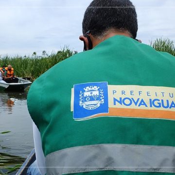 Secretaria de Meio Ambiente de Nova Iguaçu faz vistoria técnica no Rio Guandu