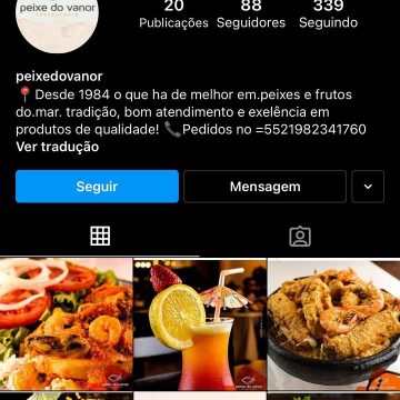 Golpistas clonam perfil do Peixe do Vanor no Instagram para roubar dados de zaps e uso de CPFs