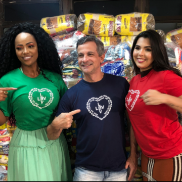Personalidades do mundo do Carnaval participam de Campanha de doação de cesta básica