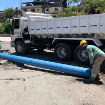 Os contribuintes agradecem:”:Nova rede de abastecimento de água é implantada em São João de Meriti