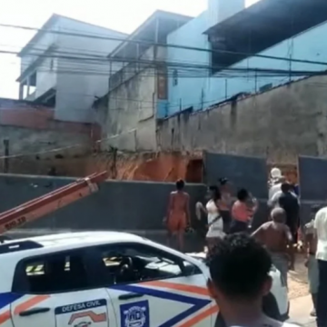 Desabamento de muro deixa um morto e um ferido na Baixada Fluminense