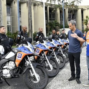 Prefeitura de Nova Iguaçu disponibiliza novas motos para programas de segurança pública